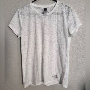 The North Face Textured Tee White Floral Women’s L